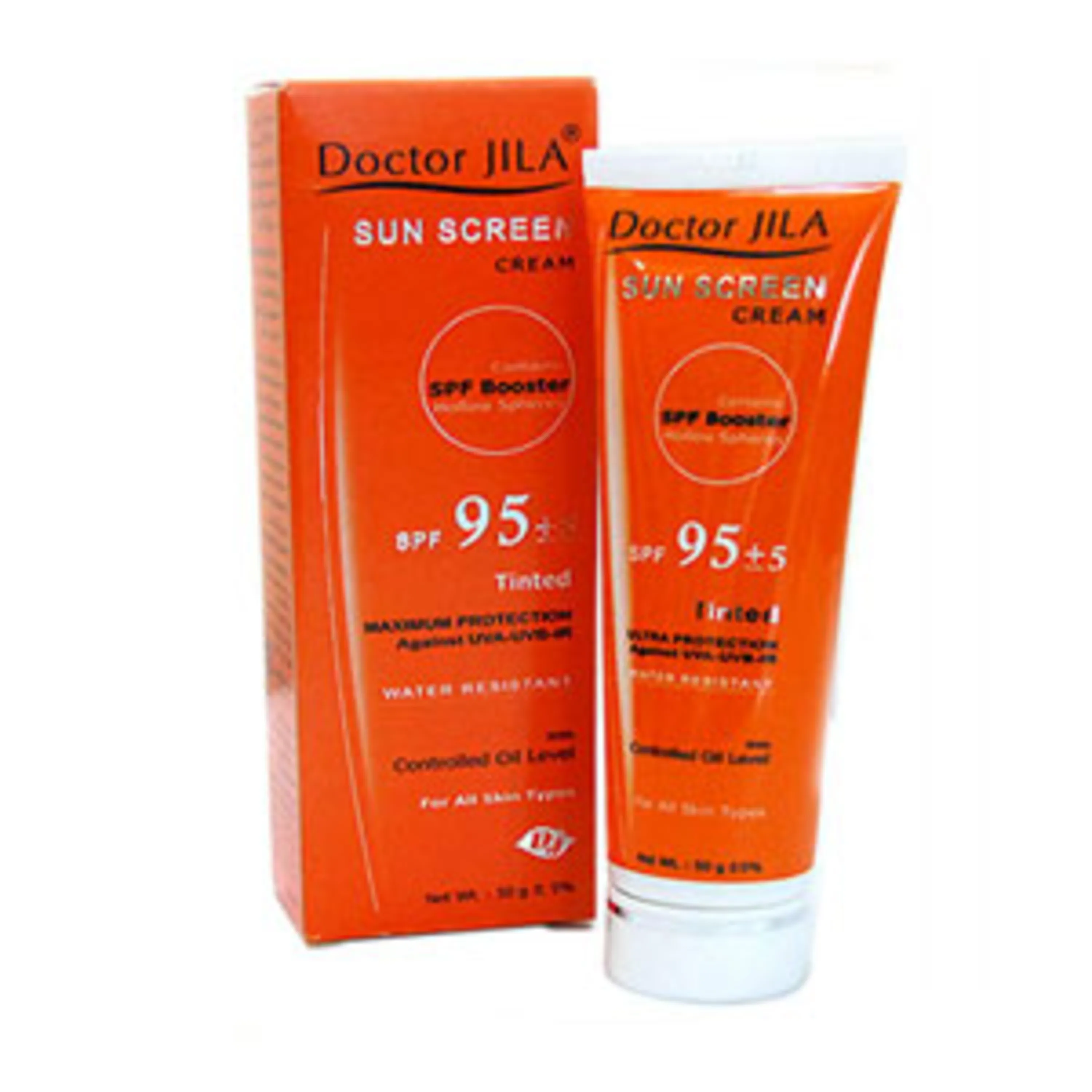 دکتر ژیلا  کرم  ضد  آفتاب  95  رنگی  doctor jila sun screen cream 95